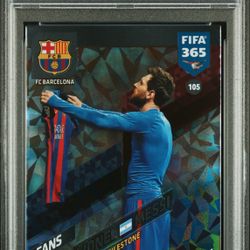 2017 Panini Adrenalyn XL Lionel Messi FIFA 365 #105 PSA 9