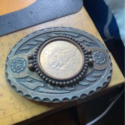 Belt Buckle American Graded Coin