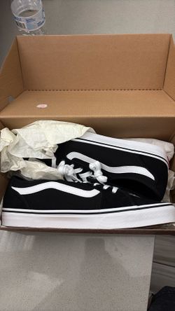 Black and white vans