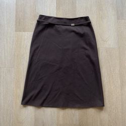 Women’s Vintage Y2k Brown Pencil A-Line Skirt from The Limited Stretch 