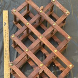 1970’s Real Wooden Folding Accordion style wine Rack