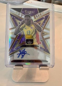 2025-26 Panini Select Road to FIFA World Cup Yerry Mina #ST-YM Auto Soccer Card