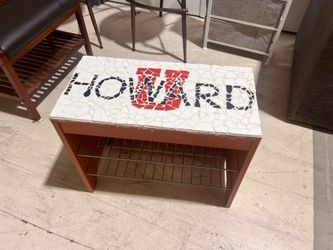 Howard University Mosaic Tile Top Bench