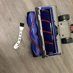 2 Brushes Vacuum Cleaner Head with Four Green LED Lights & Self-Standing Design, for V7/V8/V10/V11/V15, Quick-Release Motorized Brush Roll, Anti-Tangl