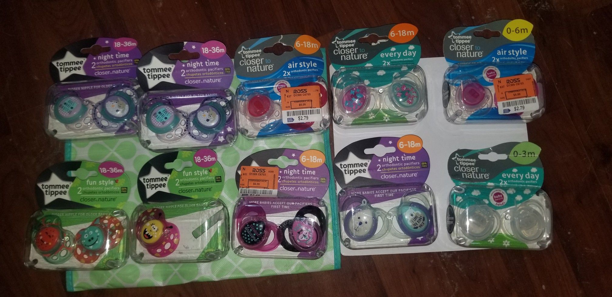 Tommee tippee pacifiers
