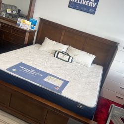 GORGEOUS SHERRY KING BED SET!$1099!*SAME DAY DELIVERY*NO CREDIT NEEDED*EASY FINANCING*HUGE SALE*