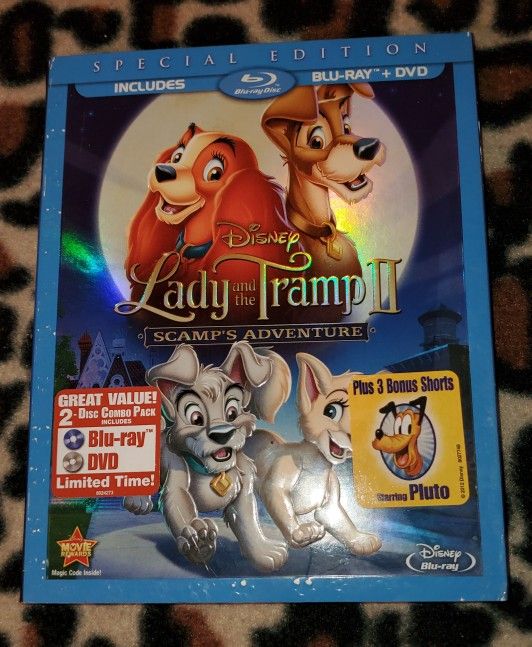 Disney's Lady and the Tramp II: Scamps Adventure (Blu-ray/DVD, 2012, 2-Disc Set)