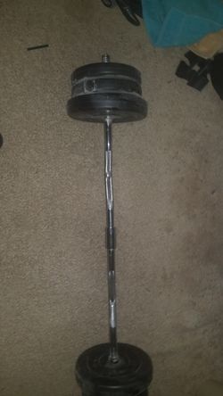 55lb curl bar