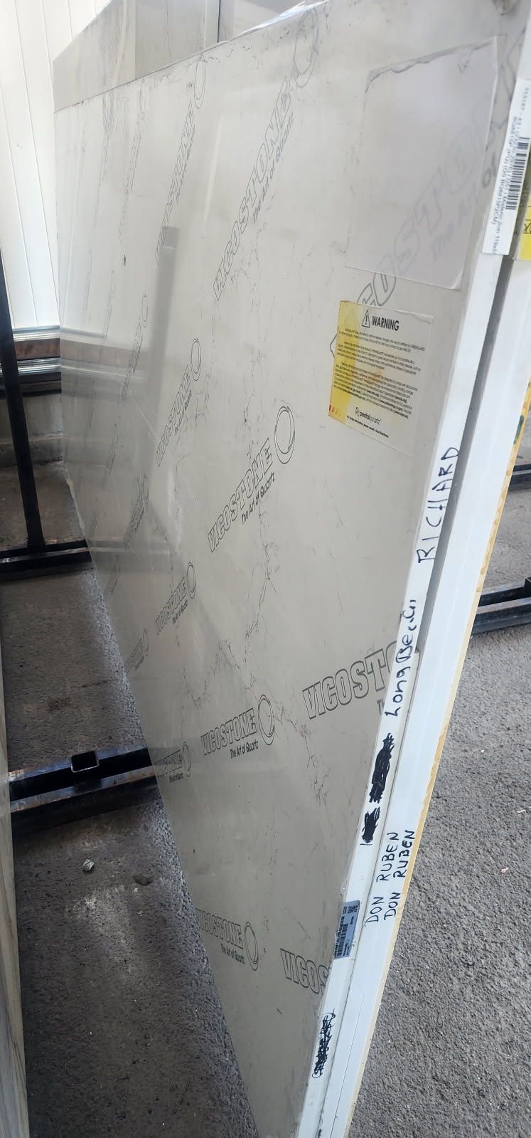 120x55 mysterious quartz slab $450