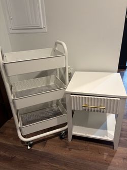 Night stand and rolling cart
