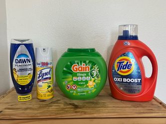 Combo de productos de lavandería y limpieza del hogar $30