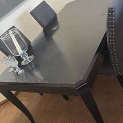 Black Dining Table 