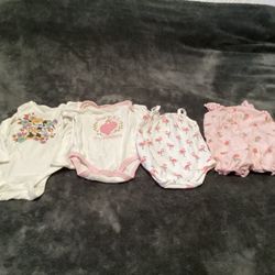 Infant Girls Onesies Size 9Months 10 Pieces 