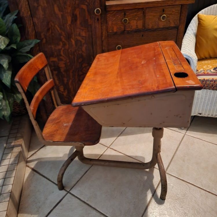 Vintage School Desk