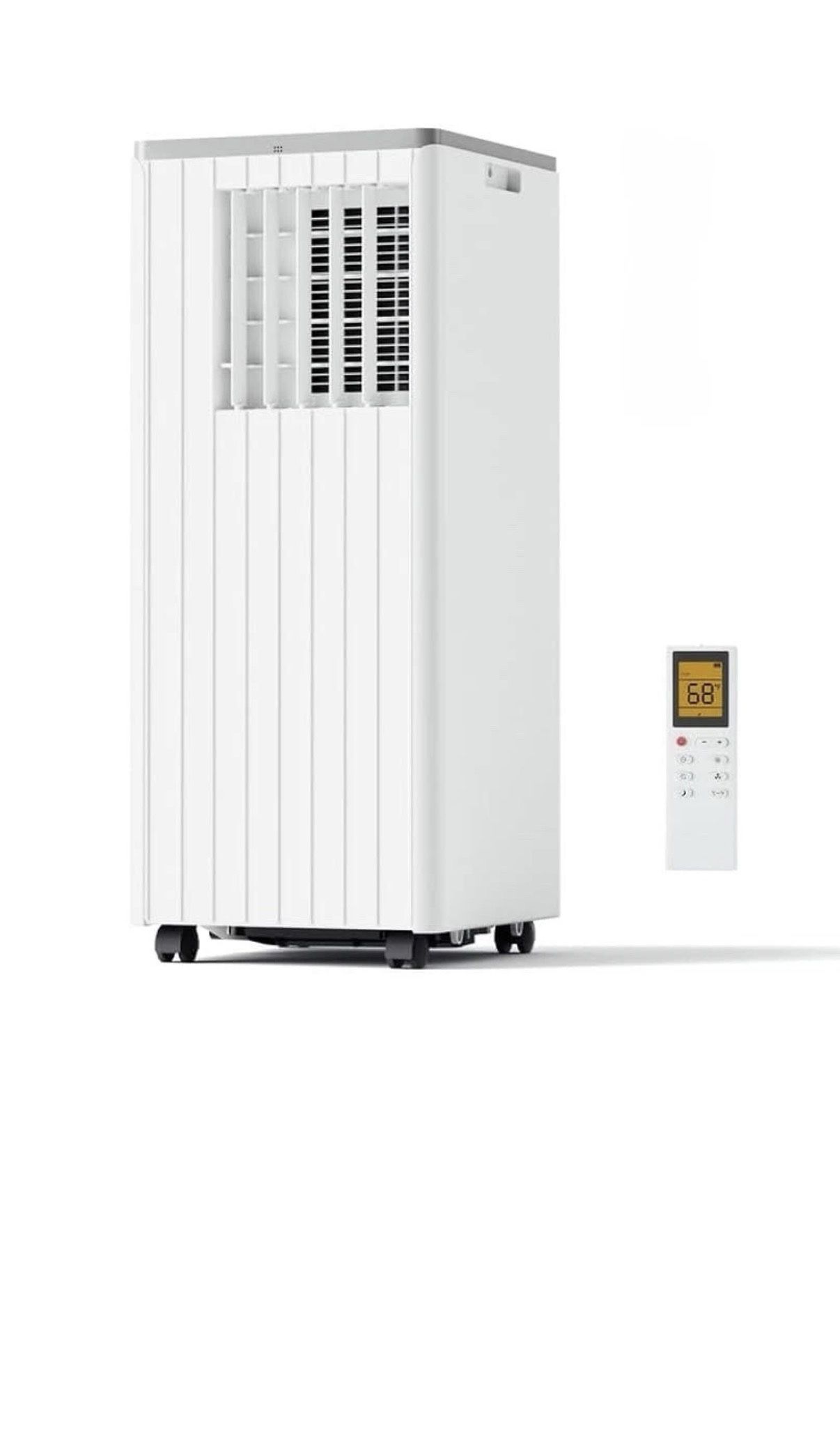 8,000 BTU Portable Air Conditioner, Portable AC Unit with Built-in Dehumidifier and Cooling Fan for Room up to 350 sq.ft., 24 Hour Timer & Remote Cont