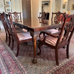 Thomasville Mahogany Dining Table Set With 6 Chairs 🌵 MUST GO🌵