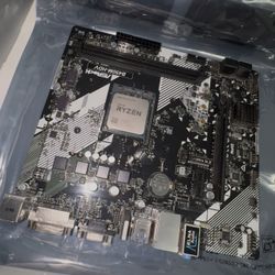 Asrock AM4 B450m hdv R4.0 With Ryzen 5 5500
