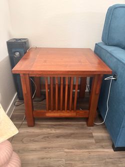 Mission Style Wooden End Table
