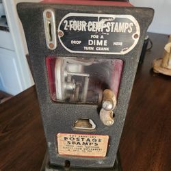 Antique Postage Stamp Machine Coin Operated 
