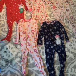 Girls 4T Footie Pajamas