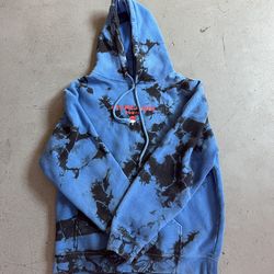 Naruto Hypland Itachi blue tie-dye hoodie