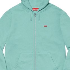 Supreme small box zip up hooded sweatshirt