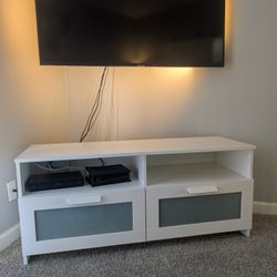 White Media Console/TV Stand
