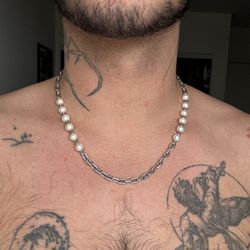 Sterling Silver David Yurman Pearl Necklace