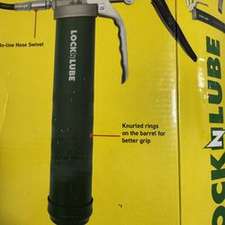 Heavy duty pistol grip greaser gun