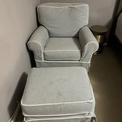 Rocking Chair With ottoman. Used In Great Condition. 