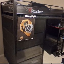 X Rocker  gaming Den Twin bunk bed 