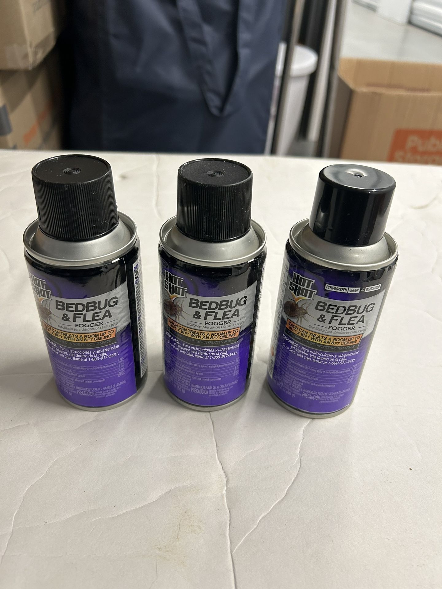 HOT SHOT BEDBUG & FLEA FOGGER 3 PACK