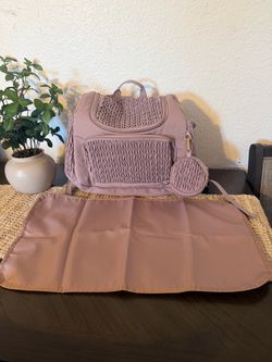 Quilted Diaper Bag Backpack with Changing Mat✨new