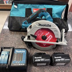 Makita Dual Battery Circular Saw 