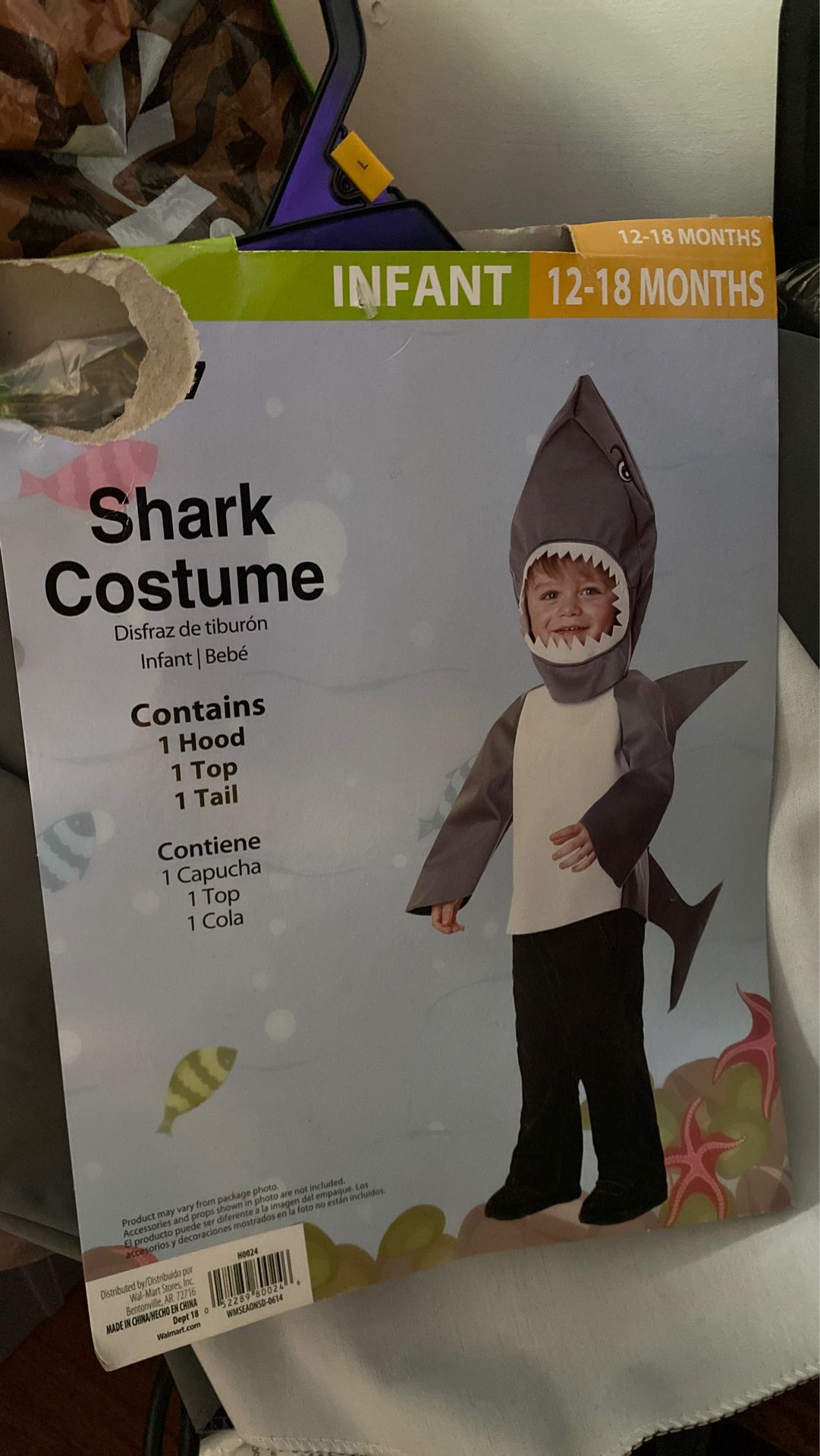 Baby shark infant costume Halloween