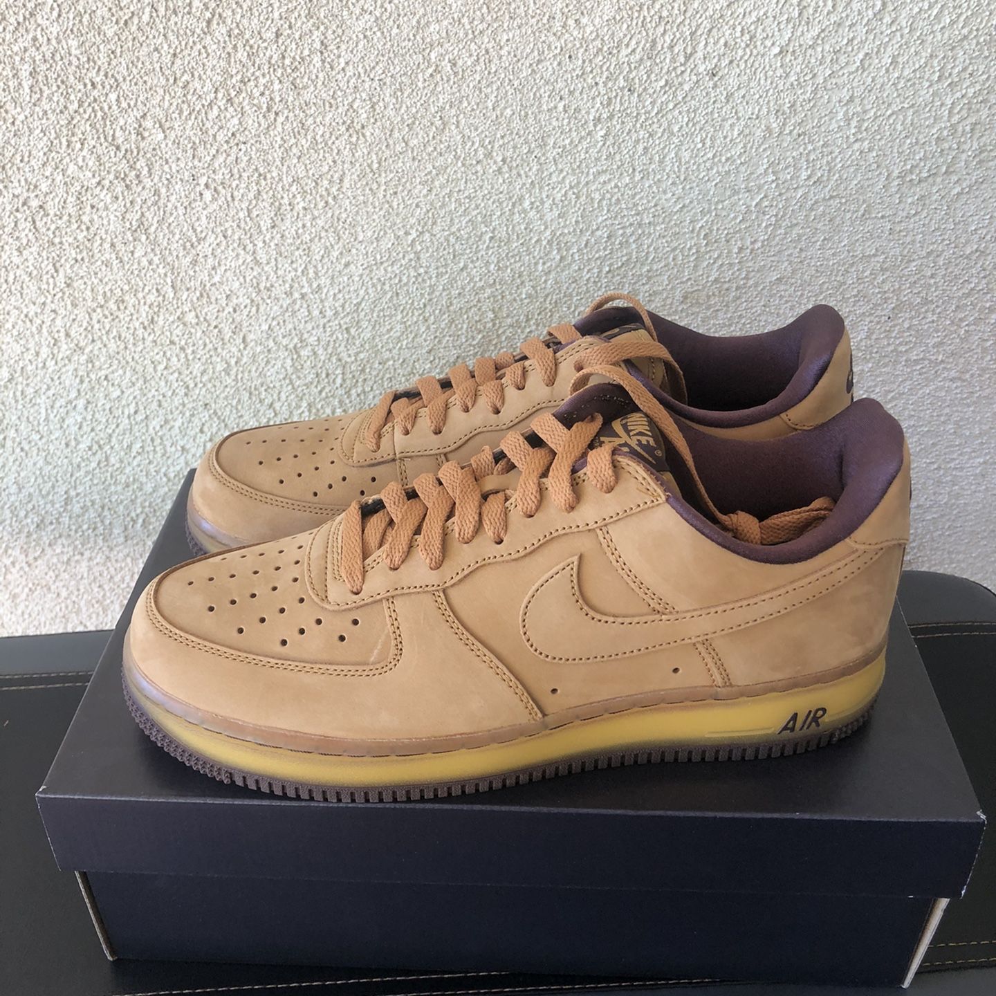 Nike Men Air Force 1 Low Wheat Dark Mocha - Size 7