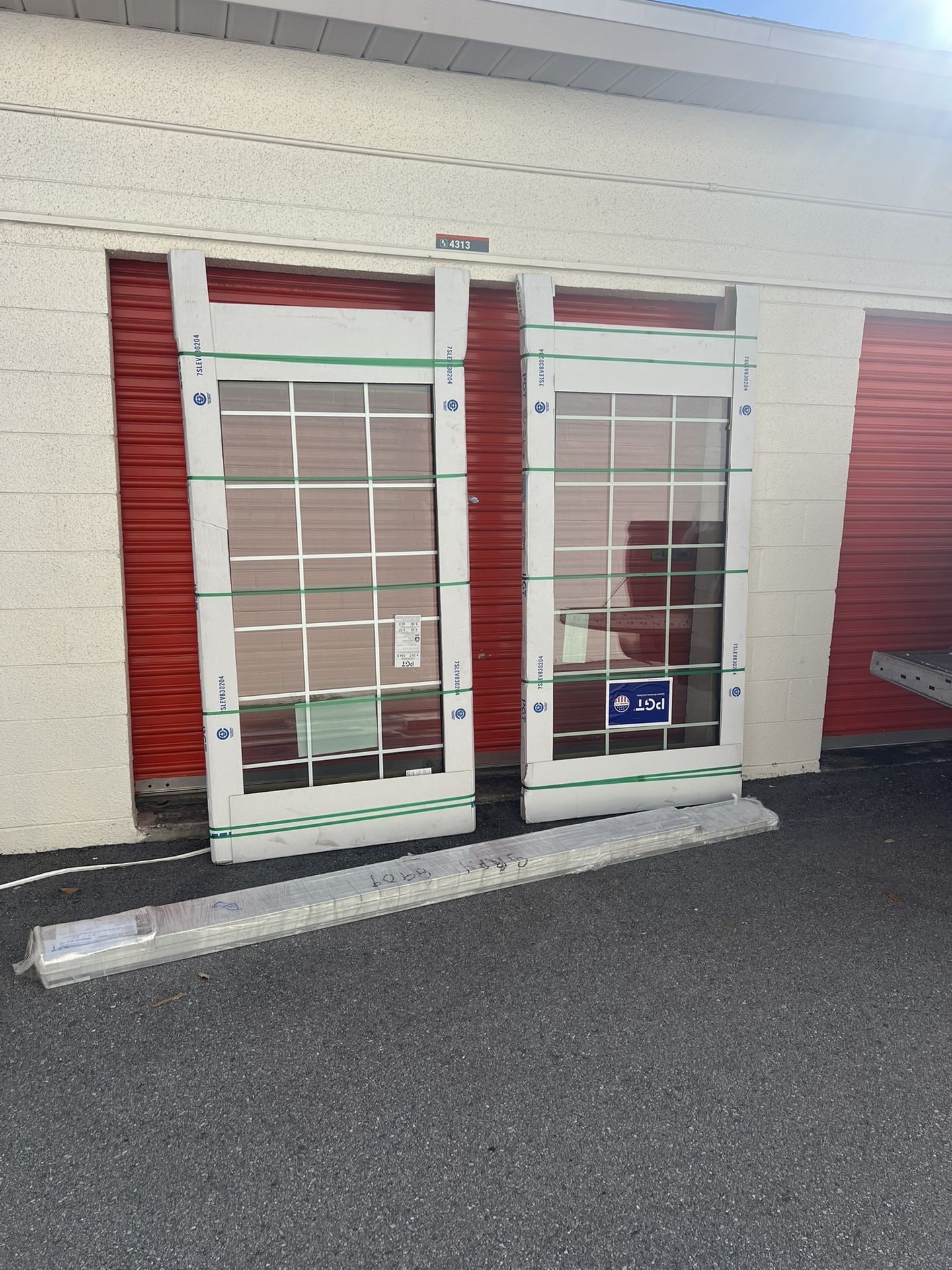 PGT Sliding Pocket Glass Door With Frame 72x80