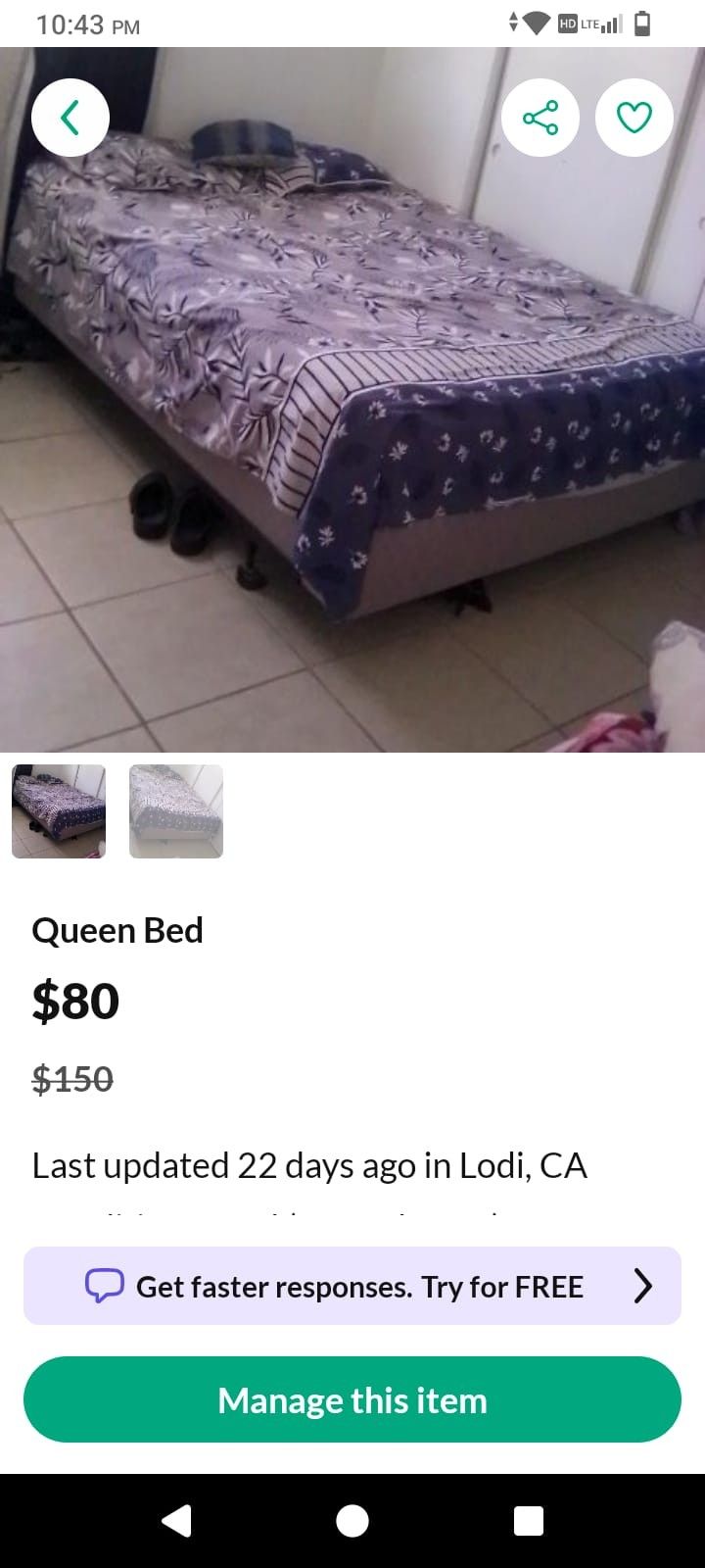 Queen Bed With Frame