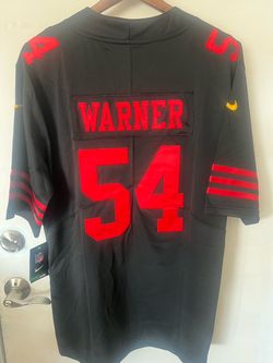 Fred Warner San Francisco 49’ers New Black Jersey Size Large