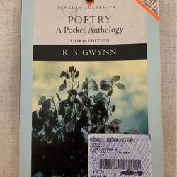 Poetry A Pocket Anthology Third Edition By Rs Gwynn