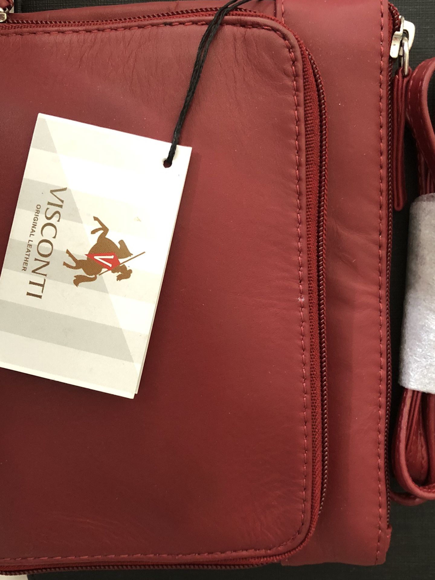 Visconti Red Sling Handbag Messenger Bag - Make Offer