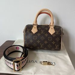 LOUIS VUITTON Monogram Speedy 20 Shoulder Bag