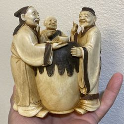 Genuine Antiqued Chinese Hand Carved Figurine