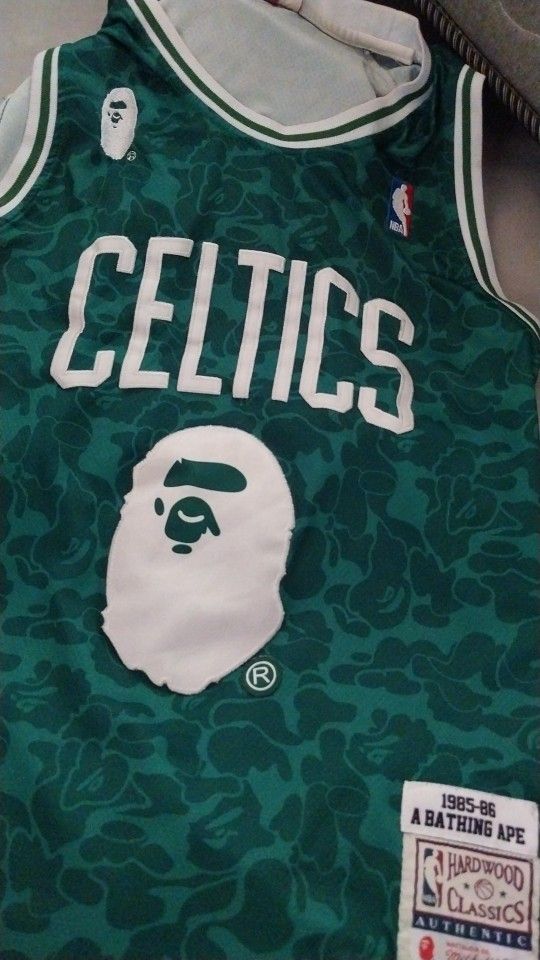 Mitchell & Ness X Bape Celtics Jersey