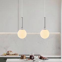 Hanging Chrome Lamp Set