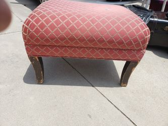 Red Cushion Bench/Stool