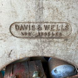 Industrial Davis & Wells Vintage Woodworking Jointer Tool Los Angeles Wood Saw 8