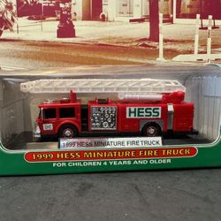 1999 Hess Miniature Fire Truck. New Unopened.