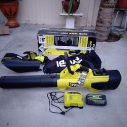Ryobi 40v HP Cordless Jet Fan Blower/ Vacuum Kit 