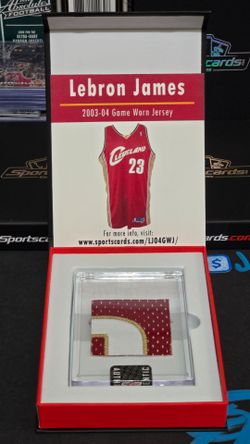 LeBron James 2003-04 Game-Worn Jersey Number Patch